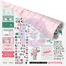 848354 Papier dwustronny metaliczny Prima 30,5x30,5cm-HAVANA-Love From Havana