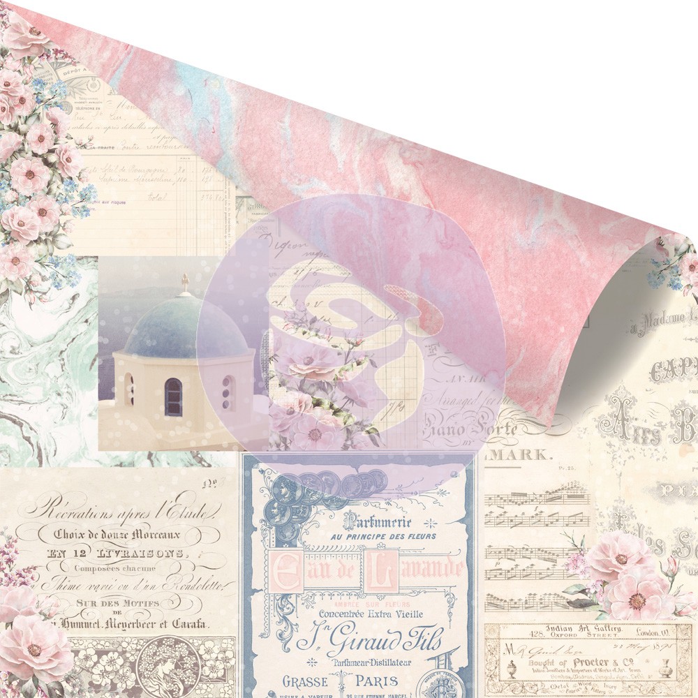 994112 Papier dwustronny metaliczny Prima 30,5x30,5cm-SANTORINI- Mix and Match