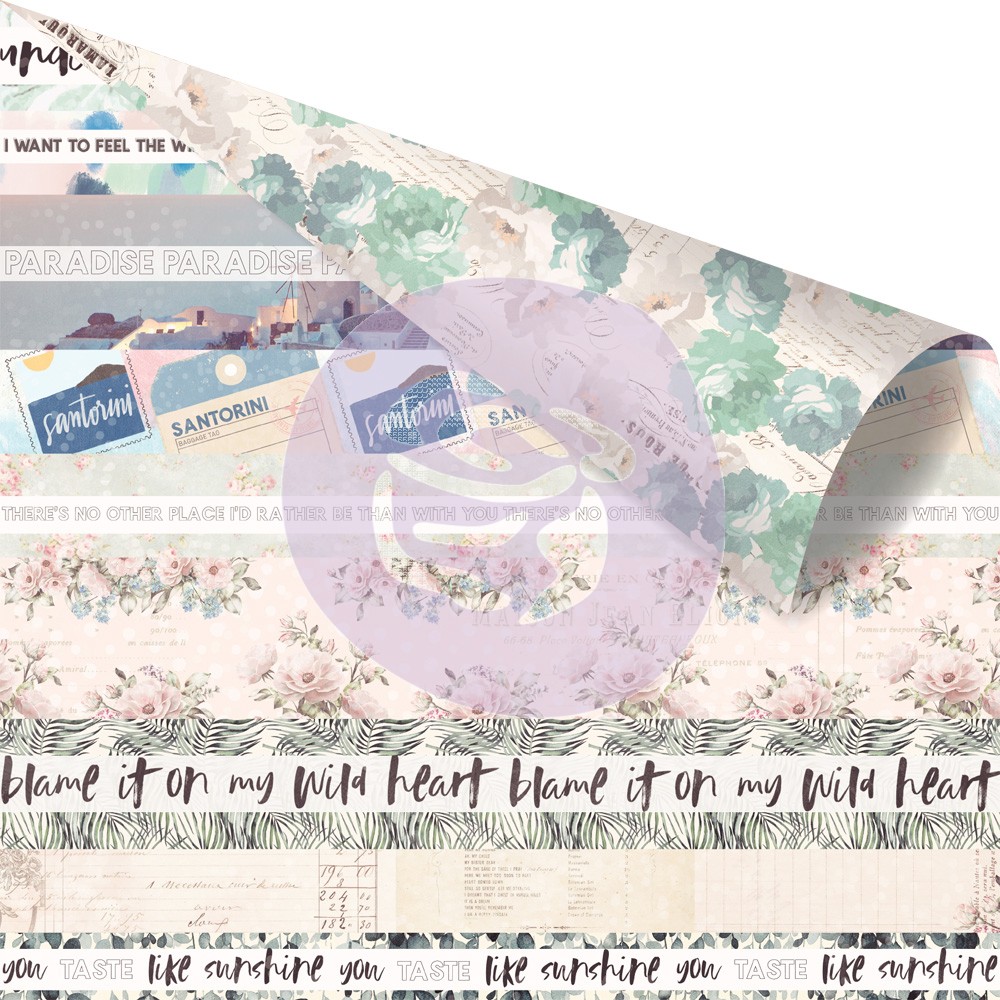 994136 Papier dwustronny metaliczny Prima 30,5x30,5cm-SANTORINI-Together at Santorini