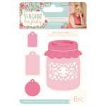 S-VTP-MD-MWL Wykrojniki Vintage Tea Party - Made With Love