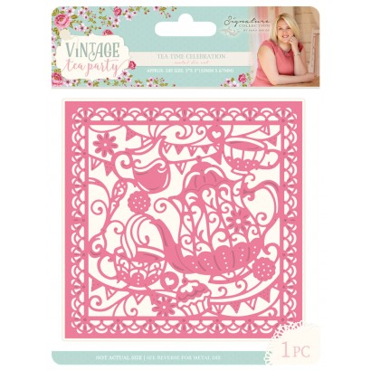 S-VTP-MD-TTC Wykrojnik Vintage Tea Party - Tea Time Celebration