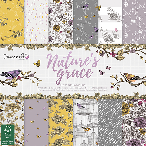 DCPAP087 Zestaw papierów 30,5x30,5cm Nature's Grace