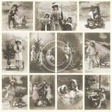 PD1314 Papier jednostronny 30,5x30,5cm- Christmas Greetings obrazki