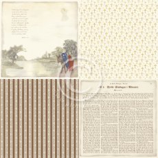 PD9501 Papier jednostronny-Long ago in Bethlehem - 6x6-Mary and Joseph