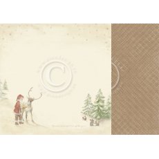 PD9806 Papier dwustronny 30,5x30,5cm-Christmas Wishes-Santa's friends