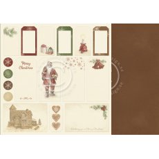 PD9812 Papier dwustronny 30,5x30,5cm-Christmas Wishes-Tags