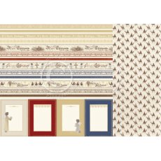 PD9411 Papier dwustronny 30,5x30,5cm-Long ago in Bethlehem-Borders