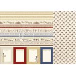 PD9411 Papier dwustronny 30,5x30,5cm-Long ago in Bethlehem-Borders