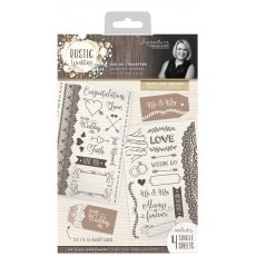 S-RW-RUB  Rub-ons Rustic Wedding - 4 arkusze