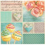 SERW013 Serwetka do decoupage'u 33x33cm 