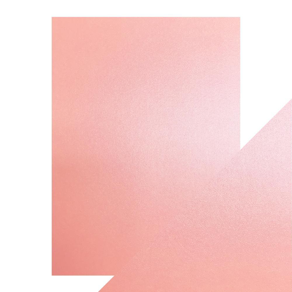 9503E Papier jednokolorowy perłowy dwustronny A4 - Blushing Pink
