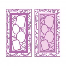 1638E Wykrojniki Dimensions-Tonic Studios- Shadowbox Insert Die Set - Four of Us