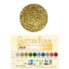 25.5251 Brokatowa pianka - Glitter Gold -arkusz A4