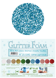 25.5282 Brokatowa - Glitter Light Blue -arkusz A4