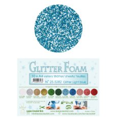 25.5282 Brokatowa  - Glitter Light Blue -arkusz A4