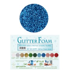 25.5299 Brokatowa - Glitter Dark Blue -arkusz A4