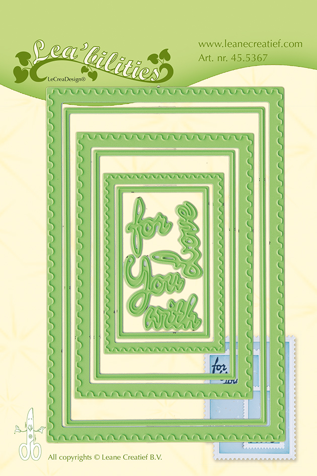 45.5367 Wykrojniki Leane Creatief - ramki + napisy