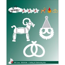 BLD1106 Wykrojniki By Lene - świateczne słomiane ozdoby