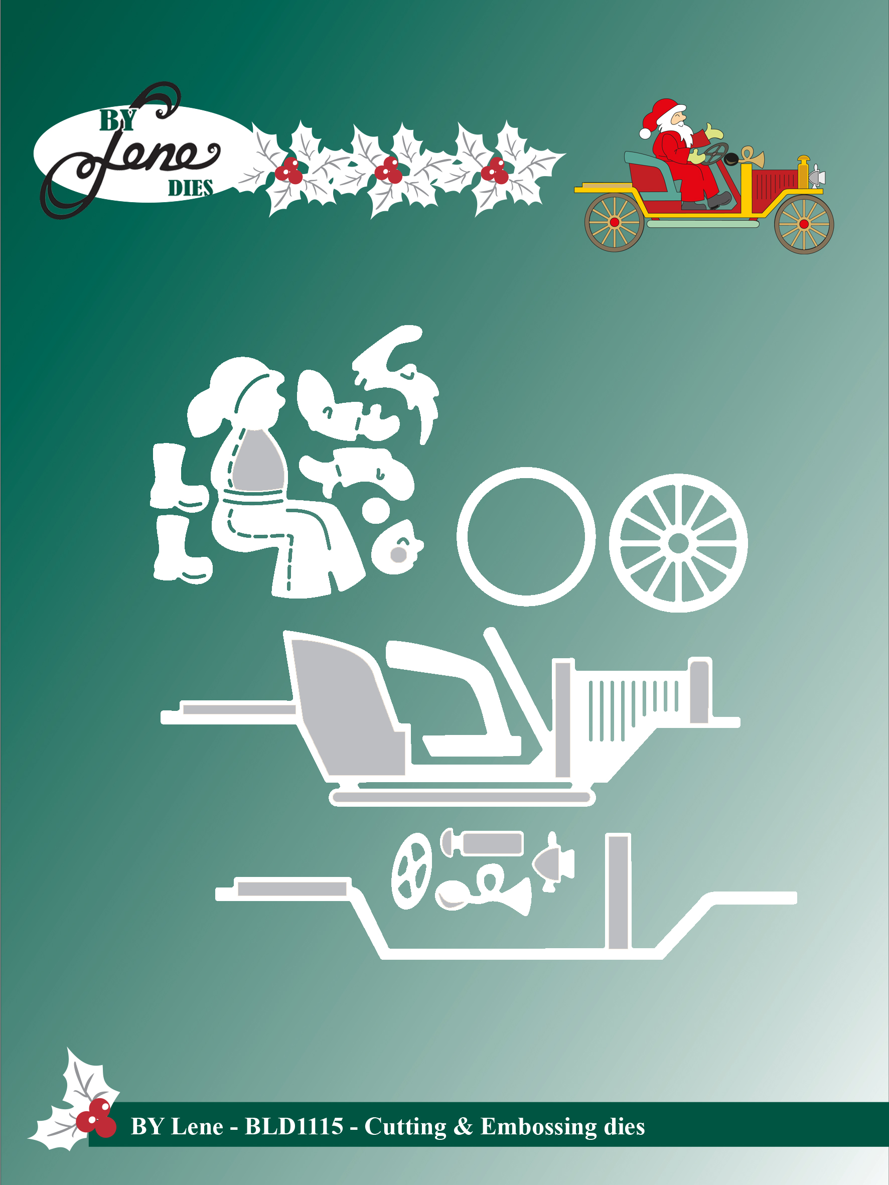 BLD1115 Wykrojniki By Lene - Św.Mikołaj