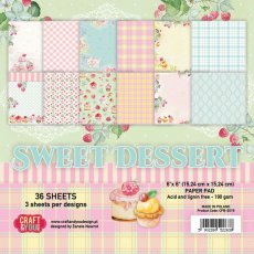 CPB-SD15 Bloczek 15x15 Craft & You Design -Sweet Dessert