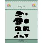 MDL019 Wykrojniki DixiCraft- ubranie Św. Mikołaja