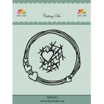 MDL021 Wykrojniki DixiCraft - ramka z serduszkami