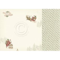 PD20001 Papier dwustronny 30,5x30,5cm -Let`s be Jolly- Santa Claus is coming