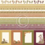 PD9611 Papier dwustronny 30,5x30,5cm -Summer Falls into Autumn- Borders