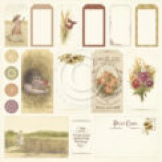 PD9612 Papier dwustronny 30,5x30,5cm -Summer Falls into Autumn- Tags