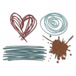 660222 Wykrojnik Thinlits - Scribbles & Splat