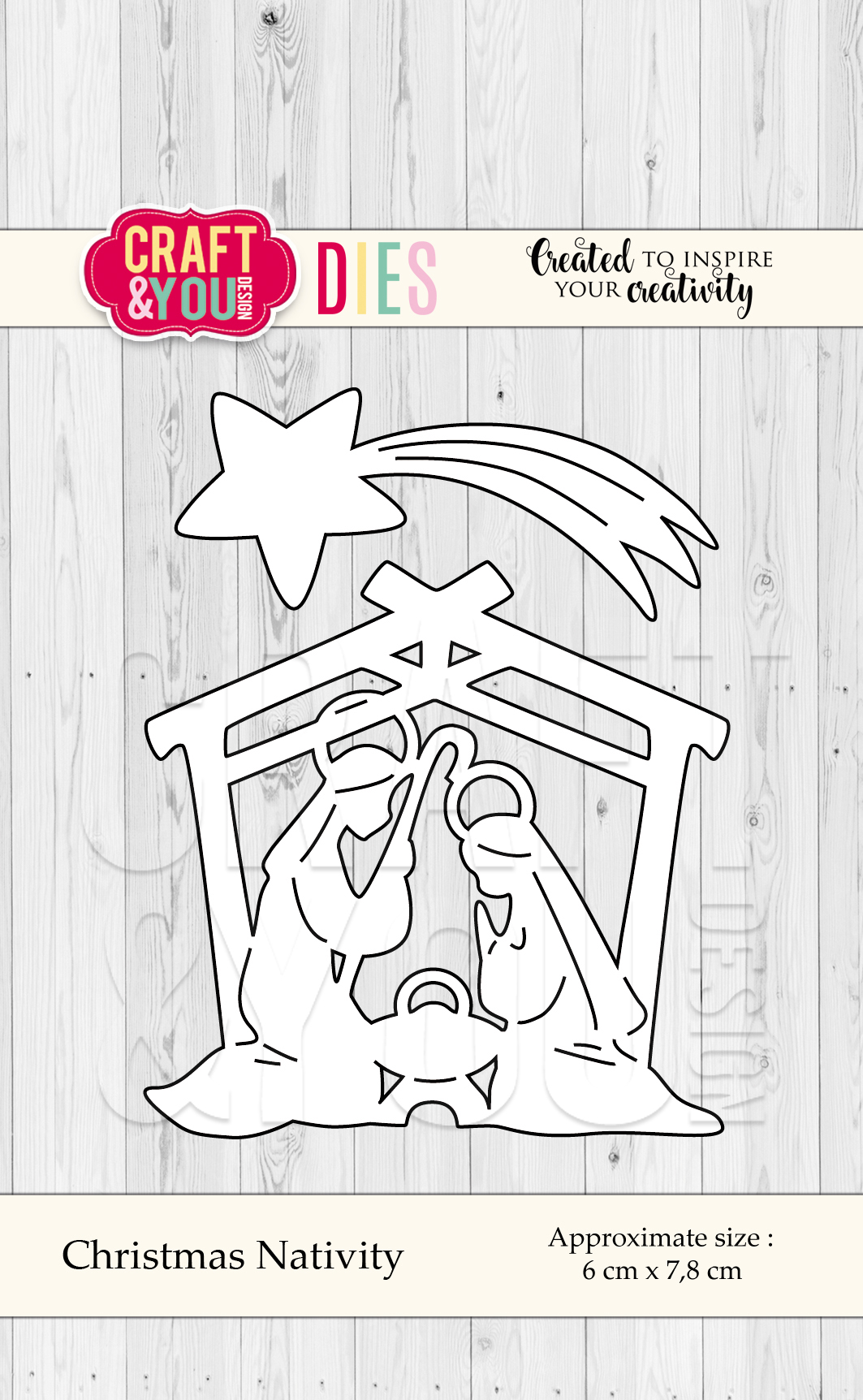 CW054 Wykrojnik -Christmas Nativity- szopka Craft&You Design