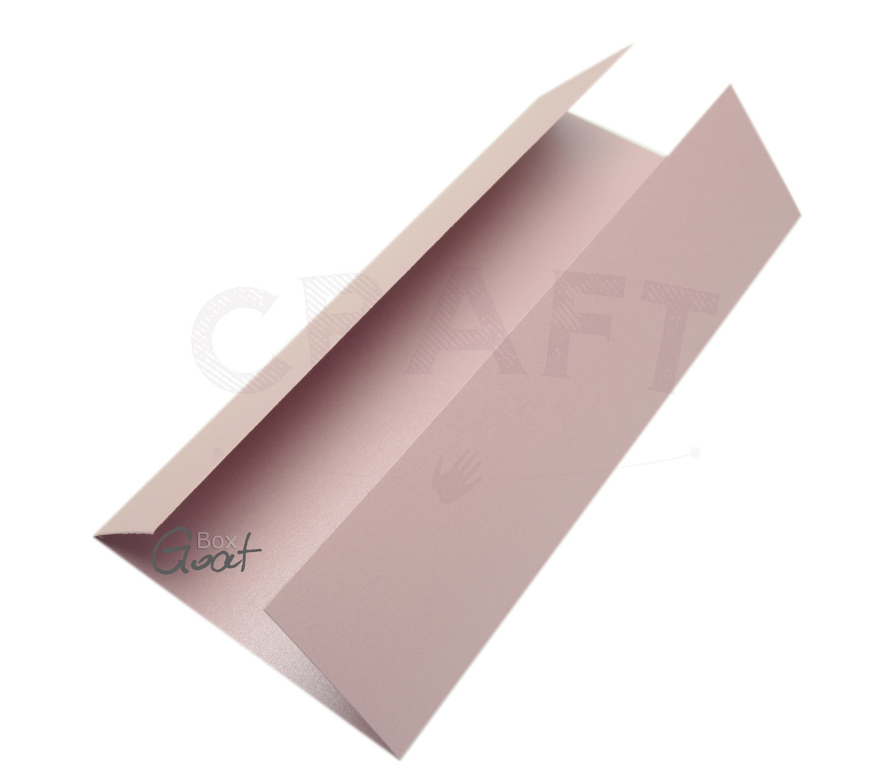 ID-1901 Karta składana DL okiennica różowa perłowa - GoatBox