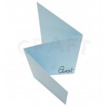 ID-1908 Karta składana typu parawan a6 błękitna matowa- GoatBox