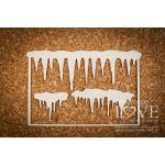 LA18618 Tekturka - Prostokątna ramka z soplami - Arctic Sweeties