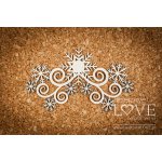 LA18620 Tekturka - Ornament ze śnieżynkami - Arctic Sweeties