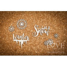 LA18626 Tekturka - Napisy Let it snow - Arctic Sweeties