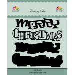 MDL026 Wykrojnik DixiCraft - "merry christmas"