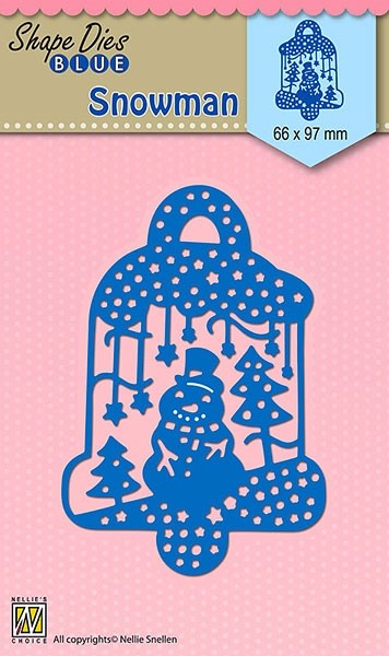 SDB070 Wykrojnik Snowman - Nellie Snellen - bałwanek