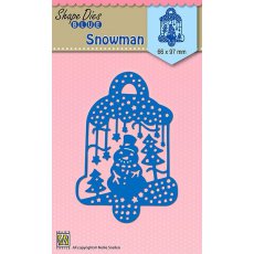 SDB070 Wykrojnik Snowman - Nellie Snellen - bałwanek