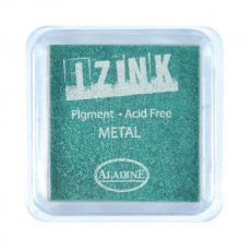 19130 Izink Pigment  -Tusz pigmentowy-Metal Green  5 x 5 CM