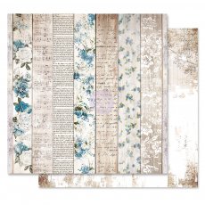 PM848910 Papier dwustronny metaliczny 30,5x30,5cm - Georgia Blues - Written Chapters