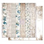 PM848910 Papier dwustronny metaliczny 30,5x30,5cm - Georgia Blues - Written Chapters