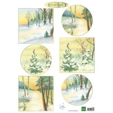 IT606 Arkusz A4 -Marianne Design - Tiny's winter wood