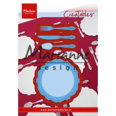 LR0566 Wykrojniki Creatable- talerz i sztućce
