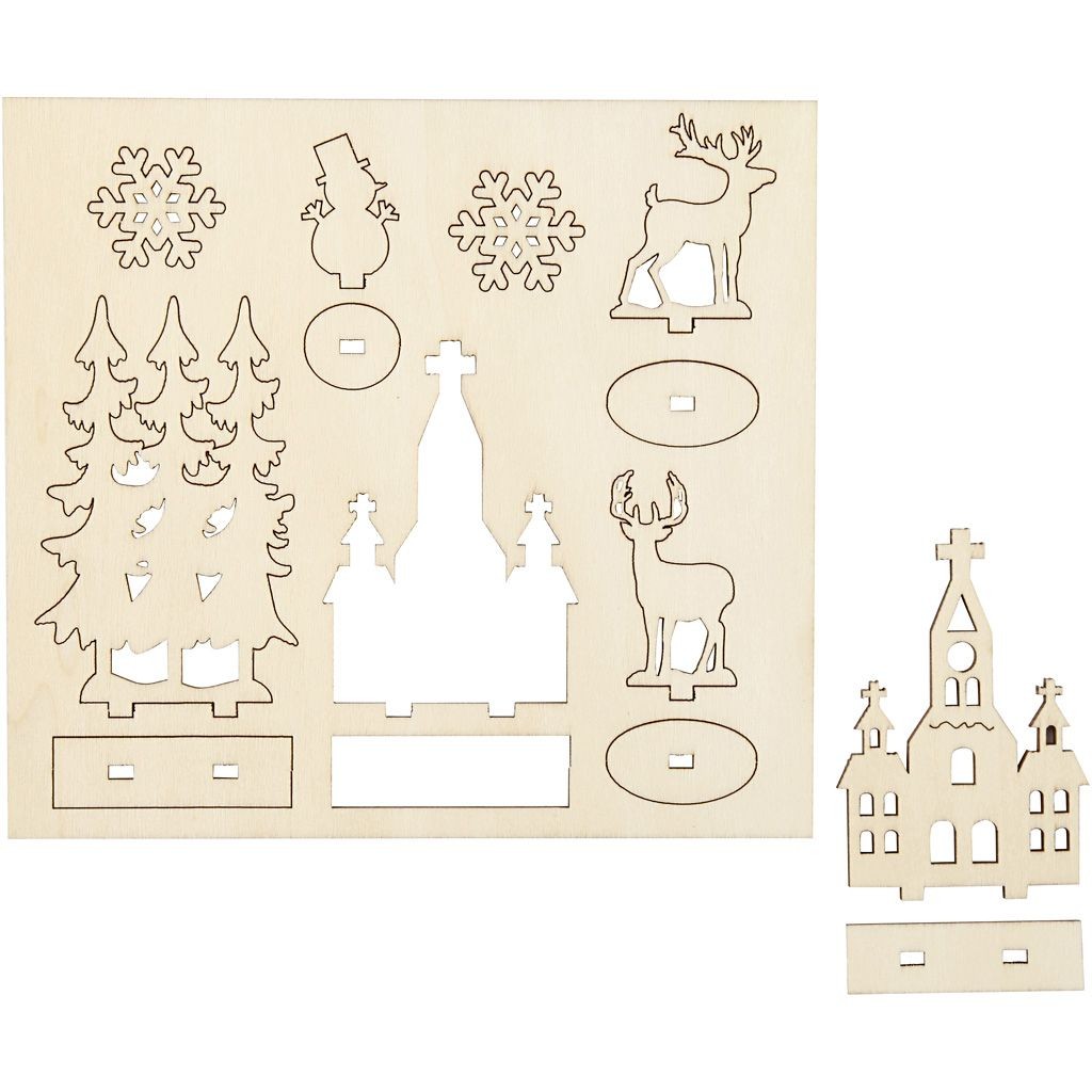 57883 Zestaw elementów do złożenia 3D - kościół