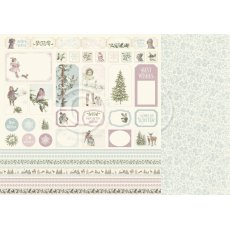 PD22012 Papier dwustronny 30,5x30,5cm -Winter Wonderland-Cut outs