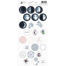 p13-362 Arkusz naklejek New moon 03, 10,5x23cm