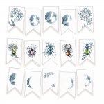 p13-369 Papierowy banerek / die cut New moon 15szt.