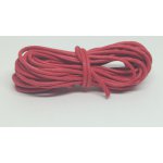 51545-1 Bawełniany sznurek woskowany gr. 2mm - 5m -CZERWONY