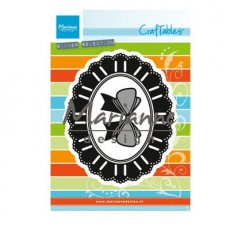 CR1458 Wykrojniki Craftable - owalna ramka z kokardą